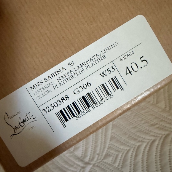 Miss Sabina metallic sandals from Christian Louboutin. Rarely worn. - Picture 5 of 5